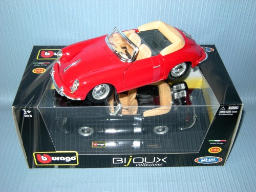 Burago<br>1:24 BIJOUX - PORSCHE 356B CABRIOLE
