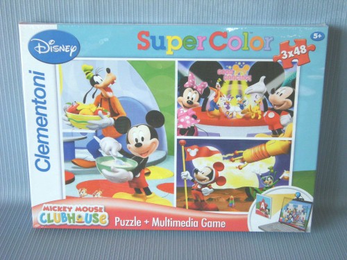 Clementoni<br>3X48 PCS MICKEY MOUSE CLUB HOUSE