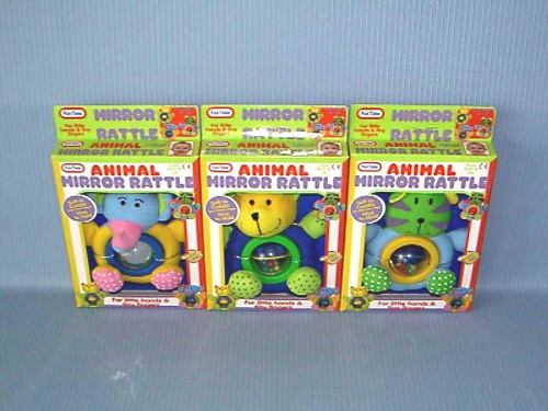   JC ANIMAL MIRROR RATTLE 3A