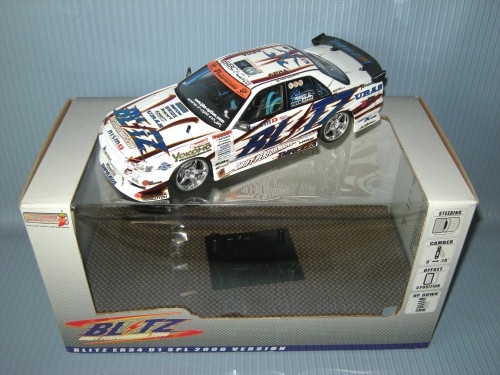 Hotworks<br>1:24 NISSAN BLITZ D1 SKYLINE ER34 2006 WHITE