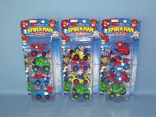 Maisto<br>4 PCS SPIDERMEN & FRIENDS VEHICLE