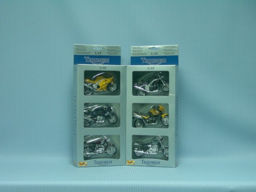 3 PCS TRIUMPH MOTORCYCLE SET