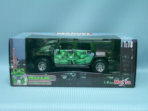 Maisto<br>1:18 HULK 2003 HUMMER H2 SUV