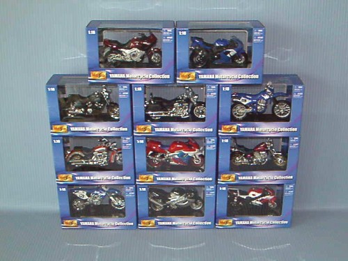 Maisto<br>1:18 M.K - YAMAHA MOTORCYCLE ASST  (11A)